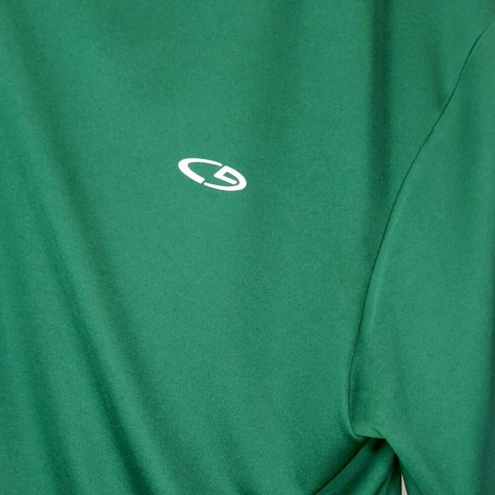 Champion Mens 2XL Double Dry Performance T-Shirt Green Short Sleeve - Picture 4 of 4